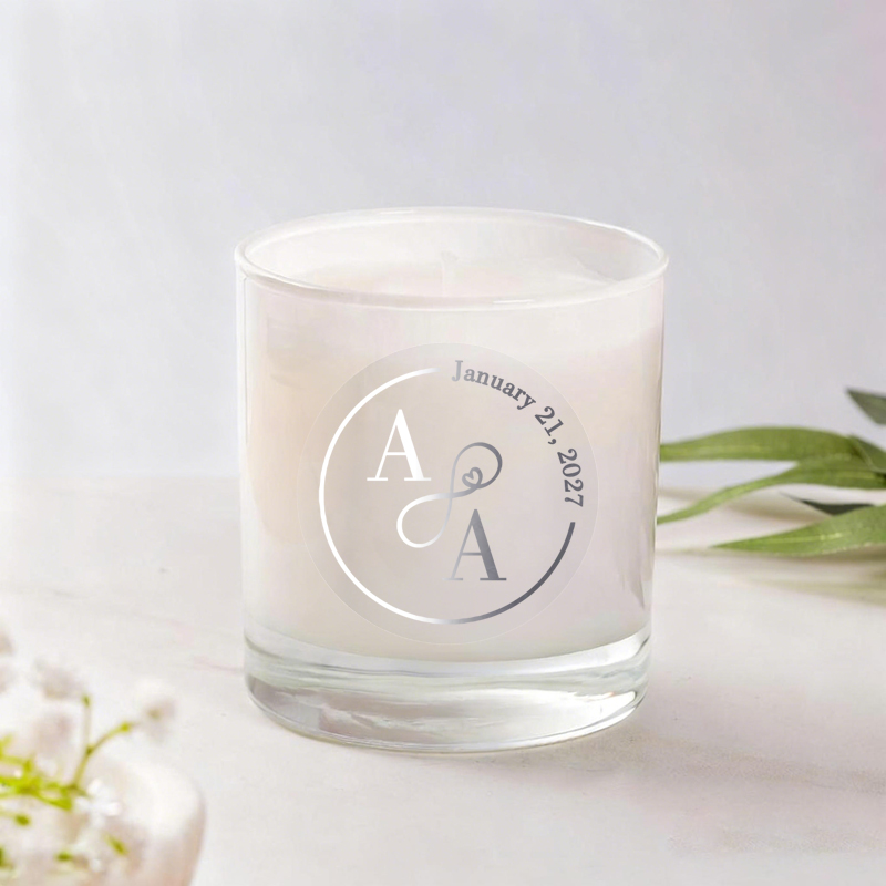 Personalised Candle Label - 50PCS Personalized Wedding Stickers for Envelope