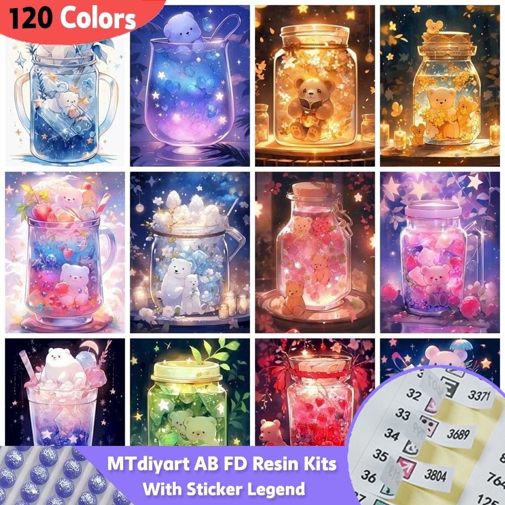 Bottle Animals Diamond Paintin - Photo Mosaic Print avaliação e preço