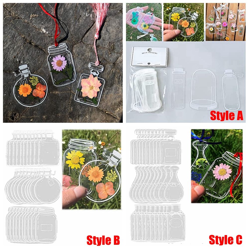 30Pcs DIY Transparent Dried Fl - Dried Flower Bookmark avaliação e preço