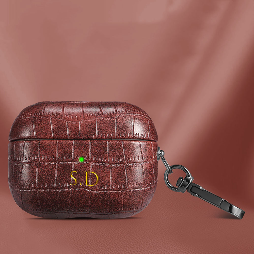 For Airpods 1 2 3 4 Pro 2 Luxu - Monogram Keychain Leather avaliação e preço