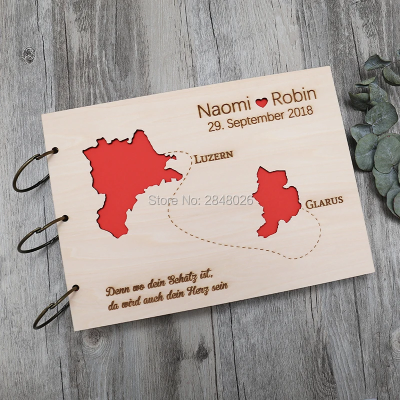 Rustic personalized wedding gu - Custom Photo Book avaliação e preço