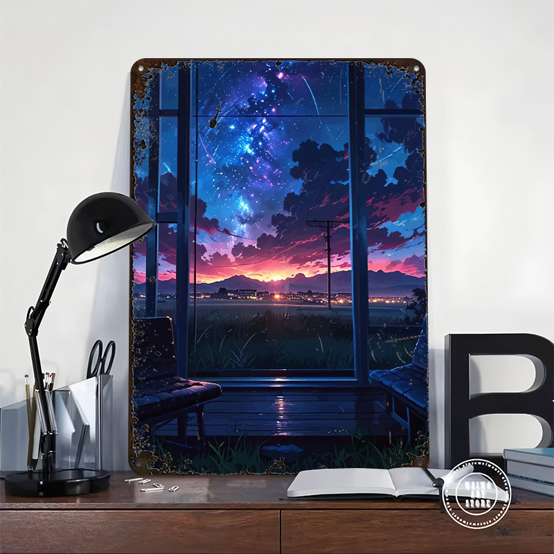 Anime Window View of Starry Ni - Custom Night Sky avaliação e preço
