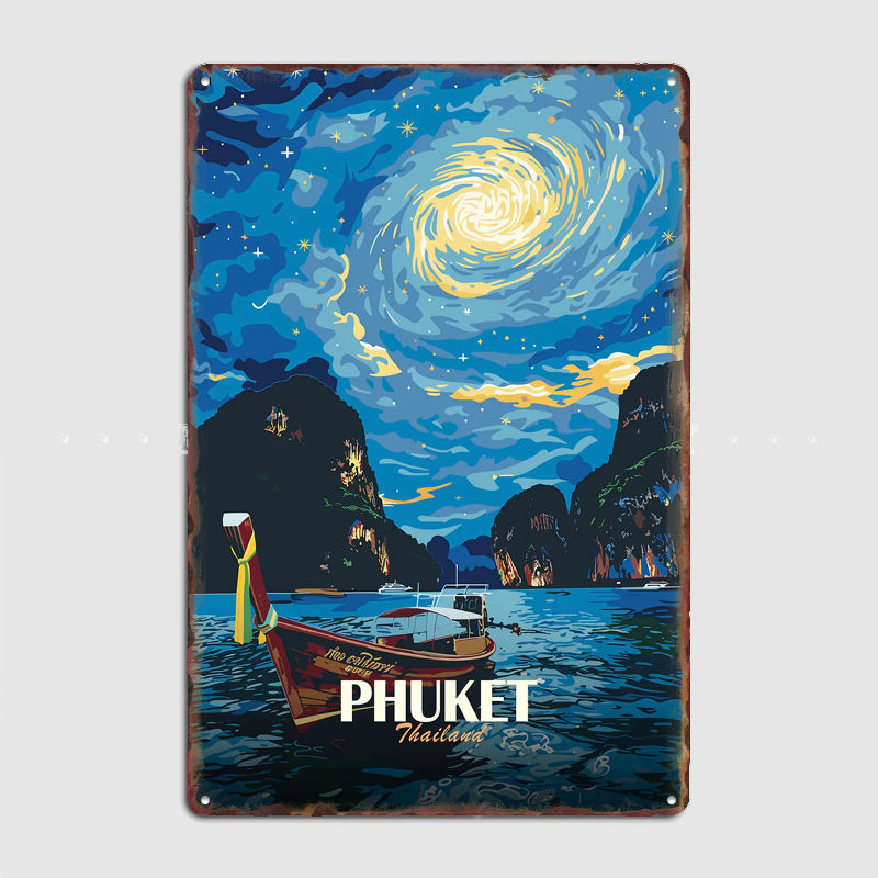 Phuket Thailand Night Sky Boat - Custom Night Sky avaliação e preço