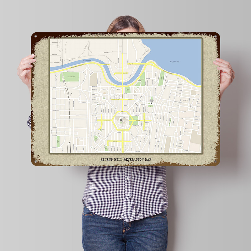 Silent Hill Revelation Map Met - Custom Map Poster avaliação e preço