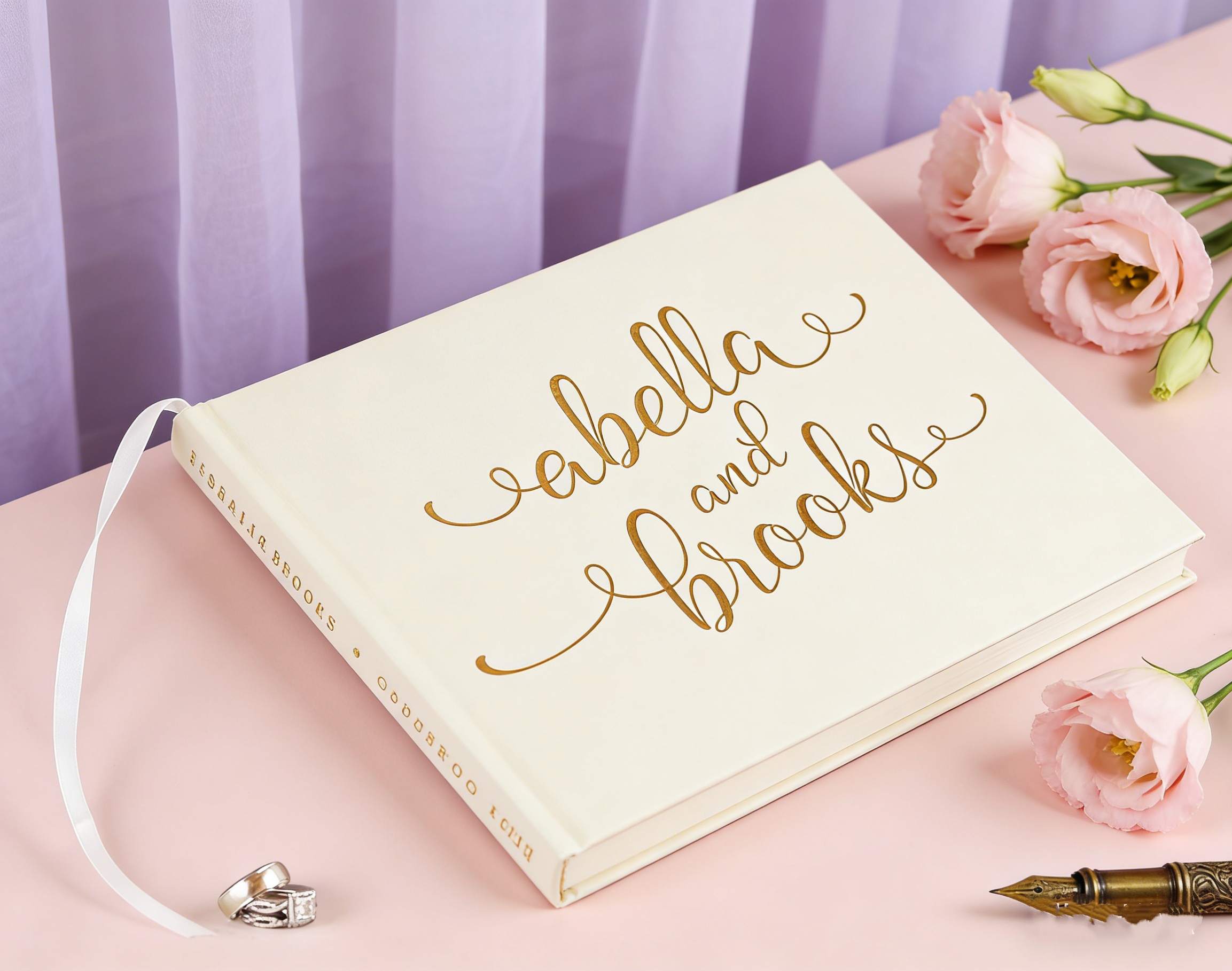 Rustic Floral Wedding Guestboo - Custom Photo Book avaliação e preço