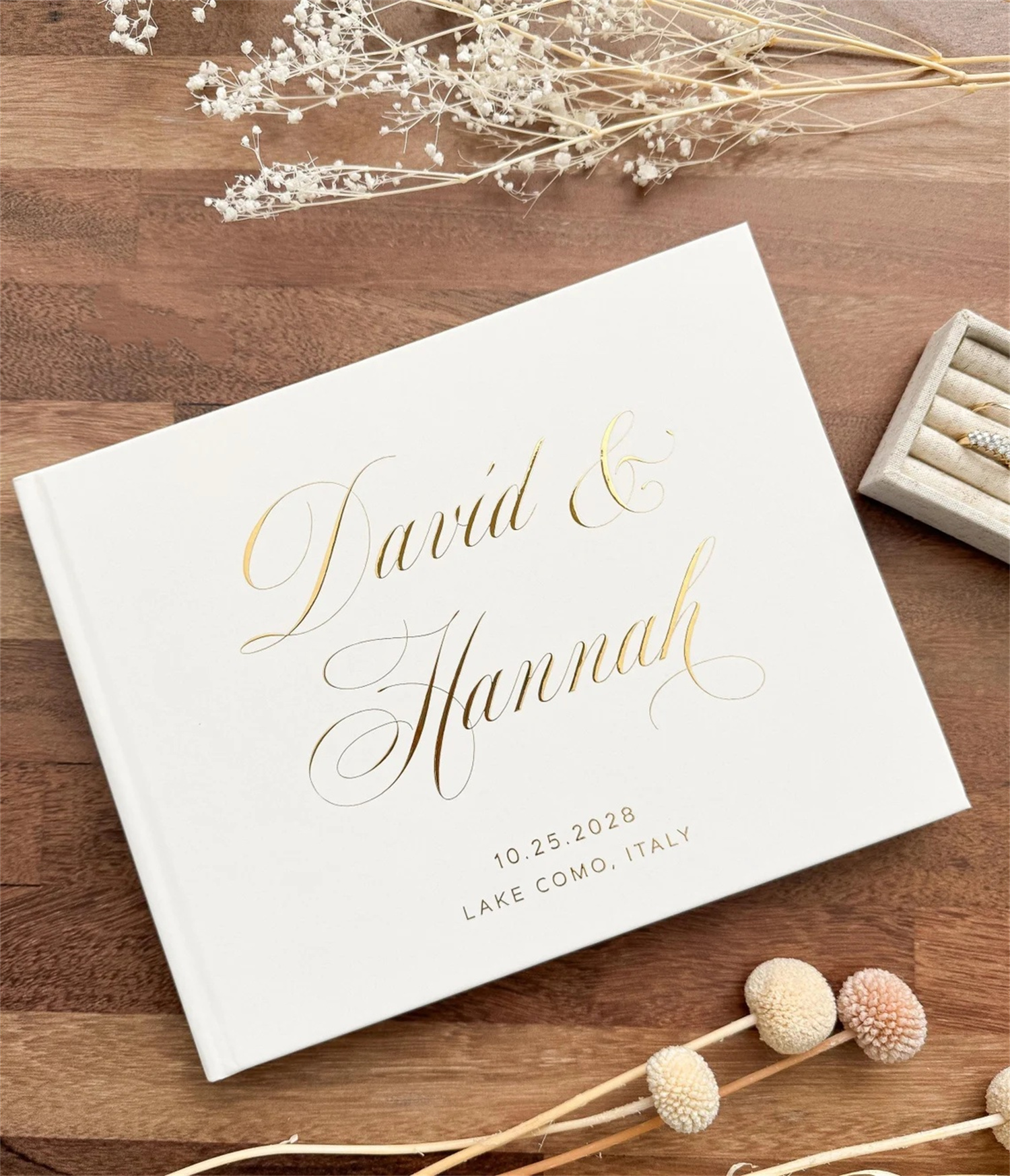 Rustic Floral Wedding Guestboo - Custom Photo Book avaliação e preço