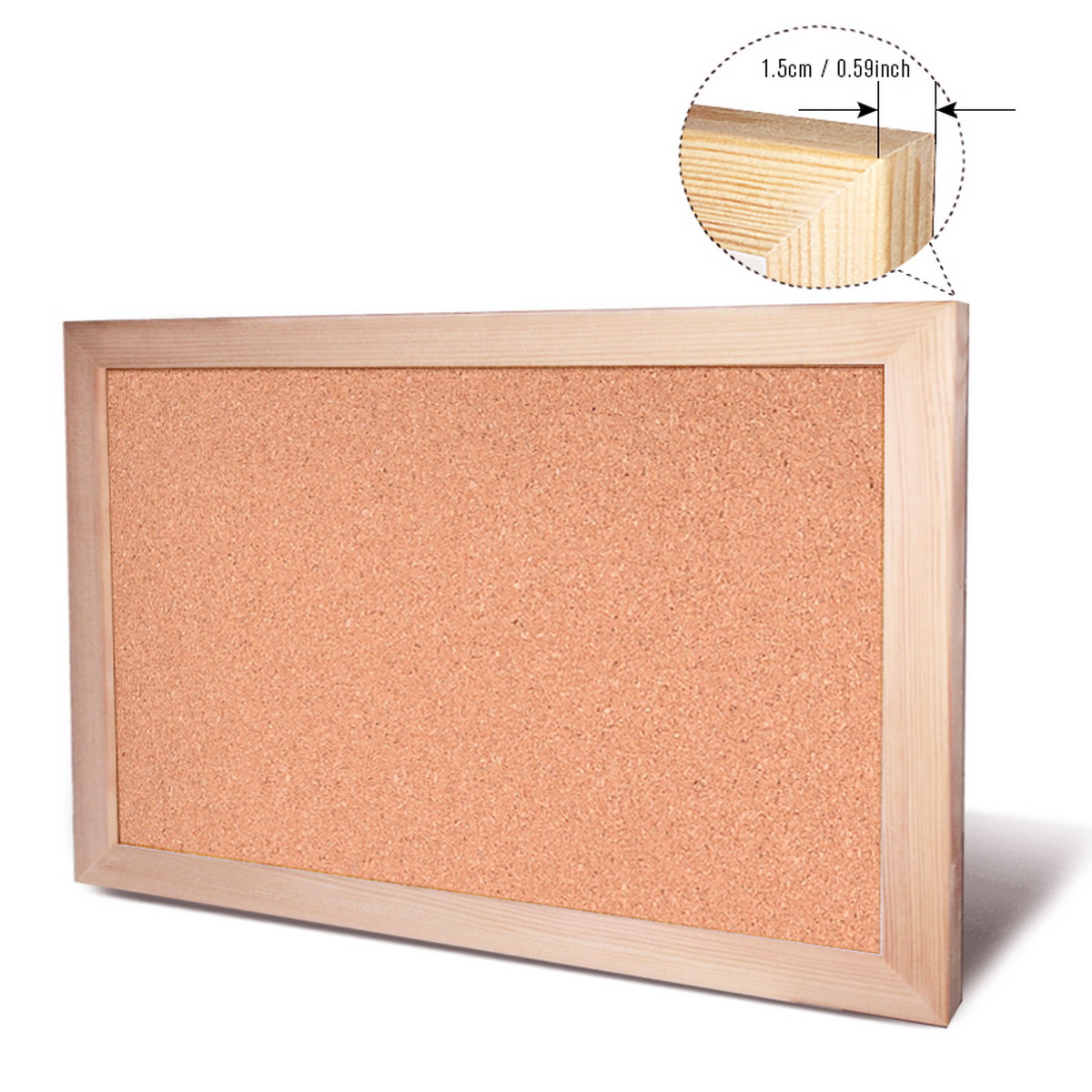 Vintage Pine Wood Frame Cork B - Engraved Wood Frame avaliação e preço