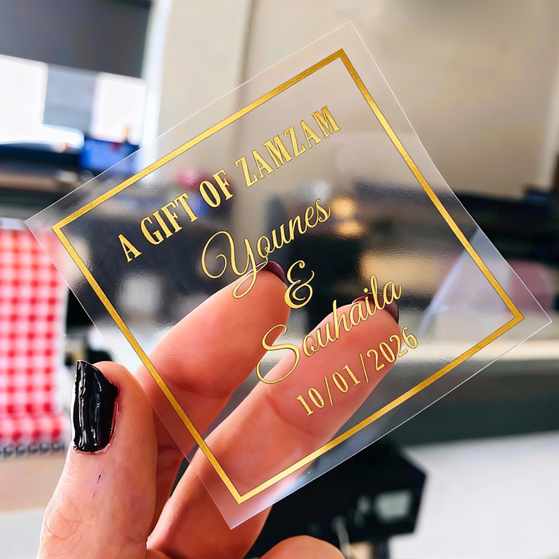 50PCS Square Personalized Wedd - Personalised Candle Label avaliação e preço