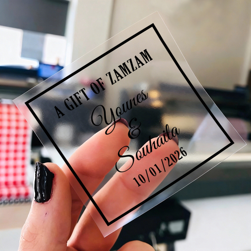 50PCS Square Personalized Wedd - Personalised Candle Label avaliação e preço