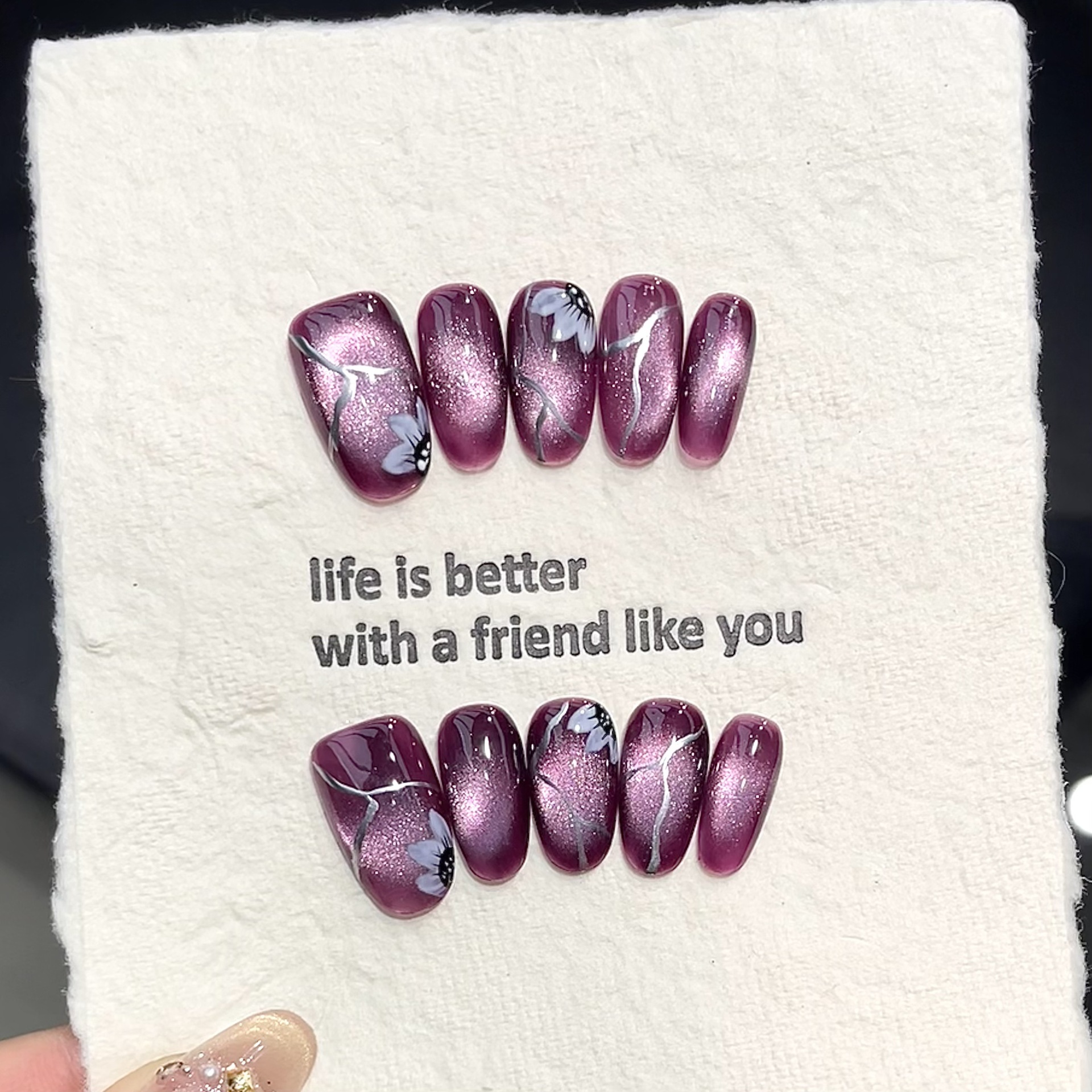 10pcs Handmade Pressed Oval Na - Pressed Flower Art avaliação e preço