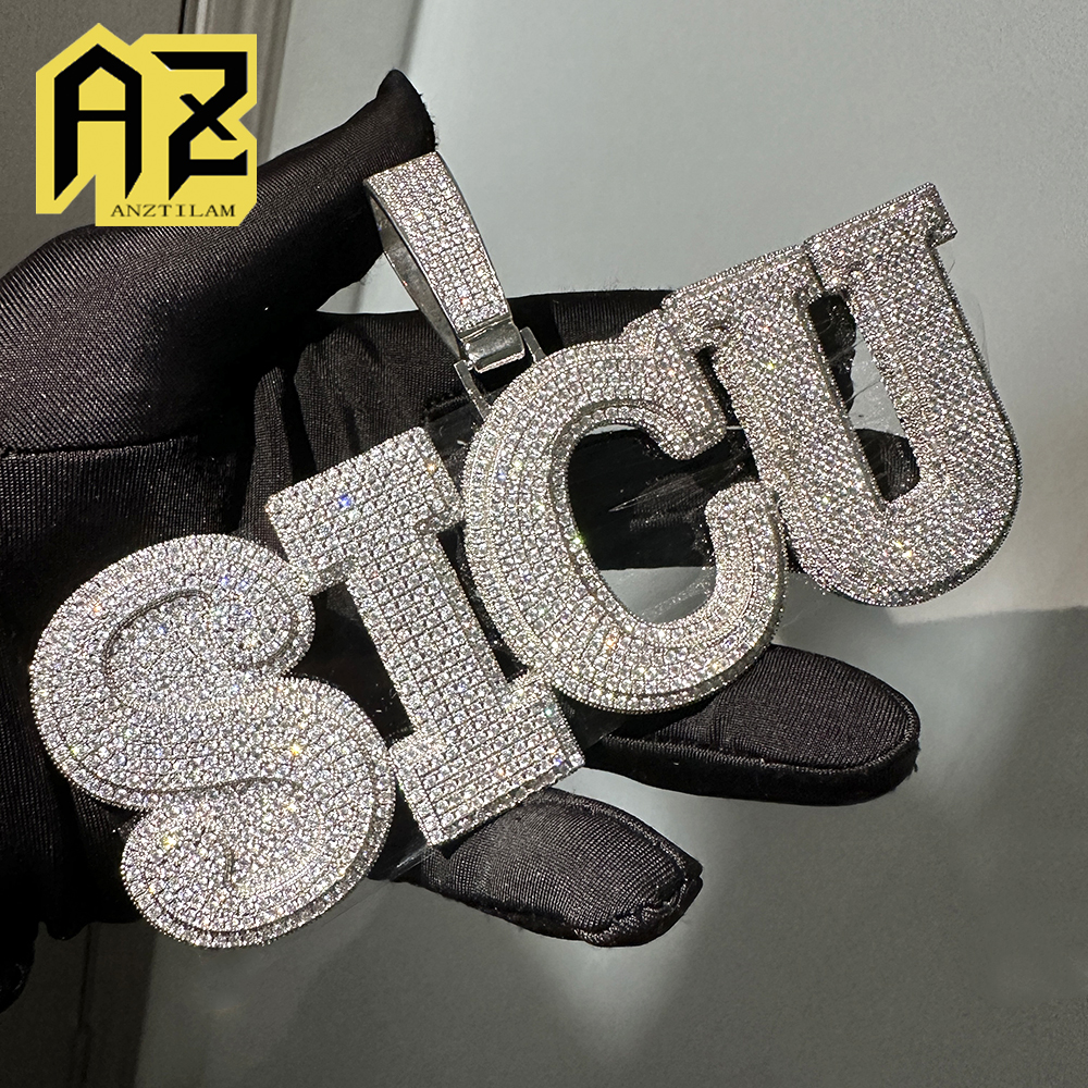 BIG Customized Name Letters Ic - Name Necklace Custom avaliação e preço