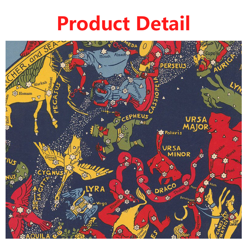 1pc Celestial Planisphere Map  - Custom Star Map avaliação e preço