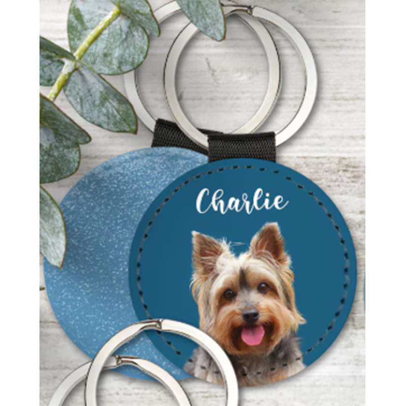 Custom Pet Photo Keychain Pers - Pet Portrait Custom avaliação e preço