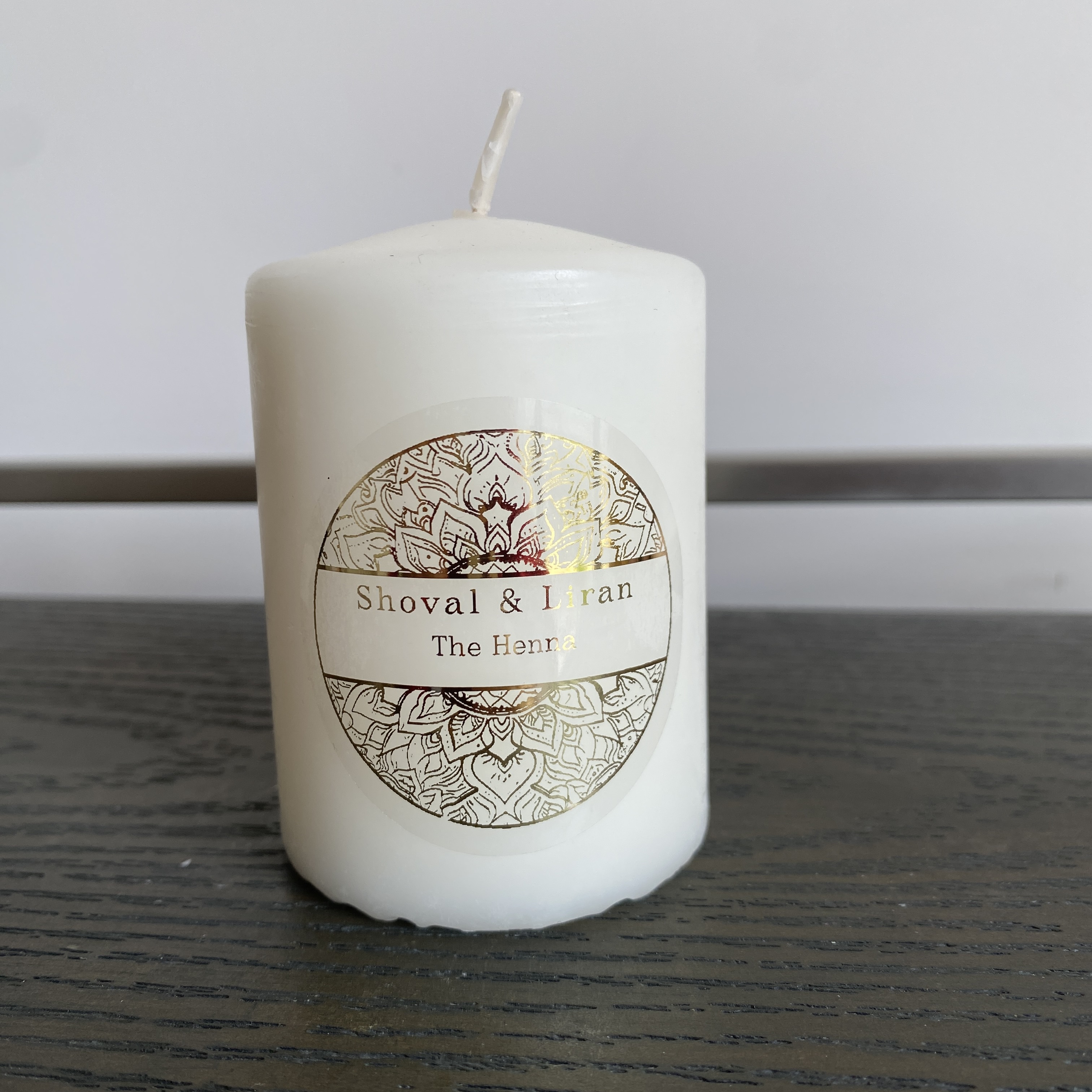 Custom henna day candle sticke - Personalised Candle Label avaliação e preço
