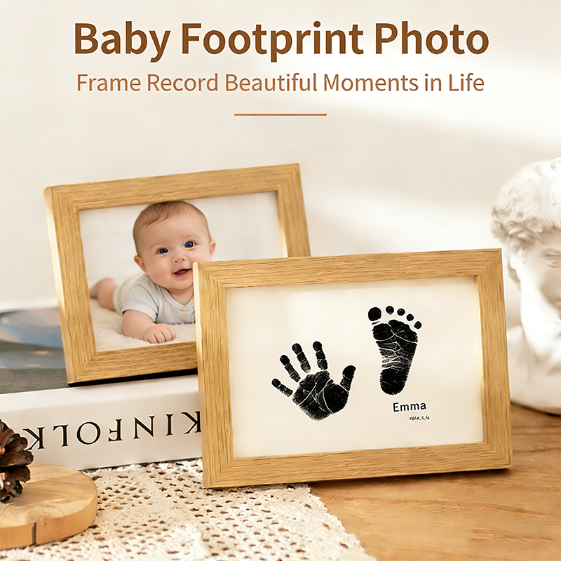 Diy Wooden Baby Pet Paw Print  - Engraved Wood Frame avaliação e preço
