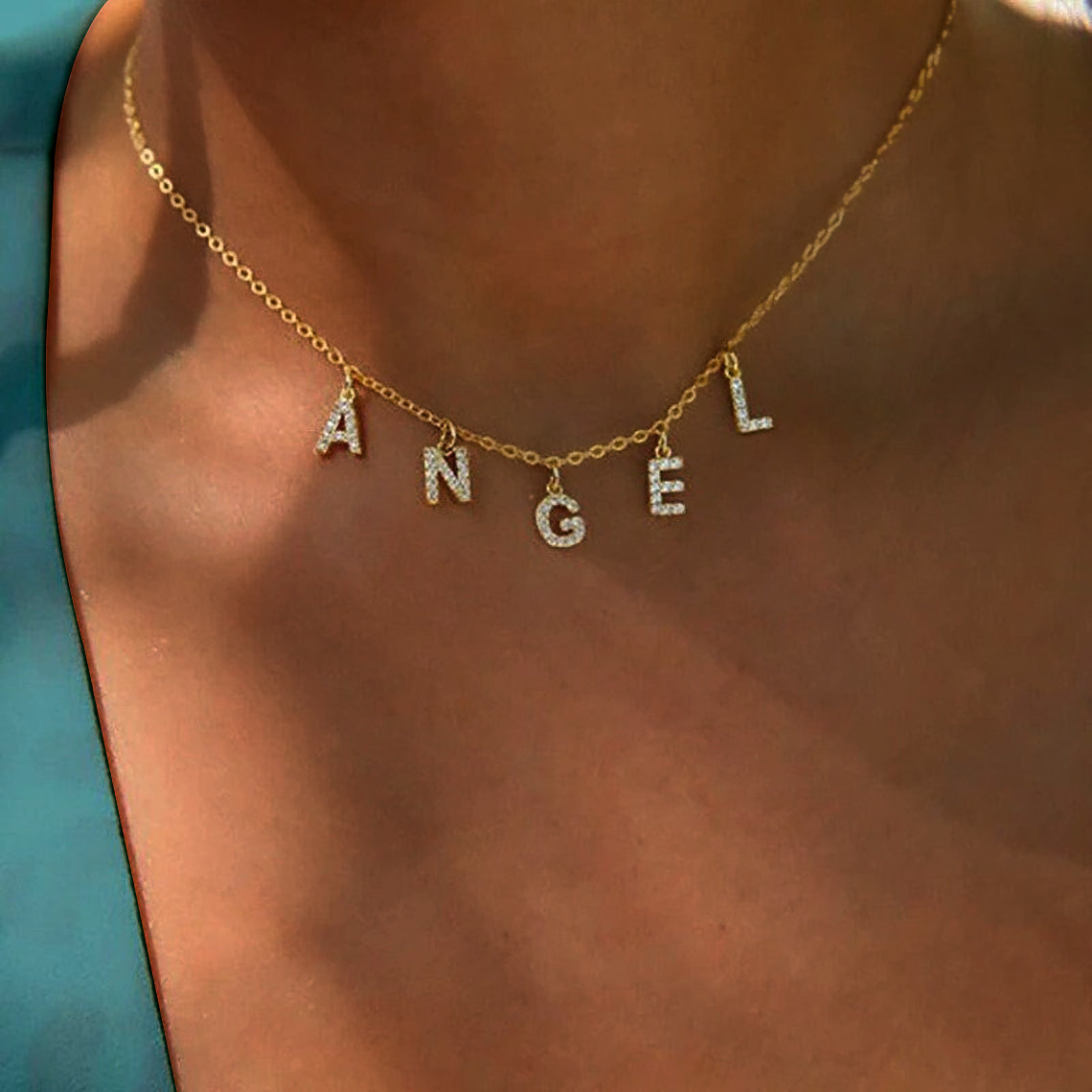 Custom Personalized Name Neckl - Name Necklace Custom avaliação e preço