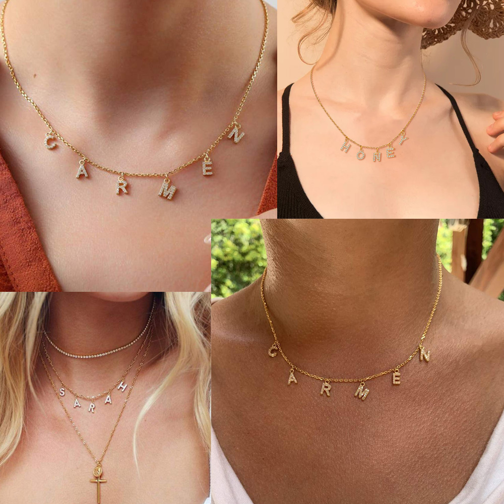 Custom Personalized Name Neckl - Name Necklace Custom avaliação e preço