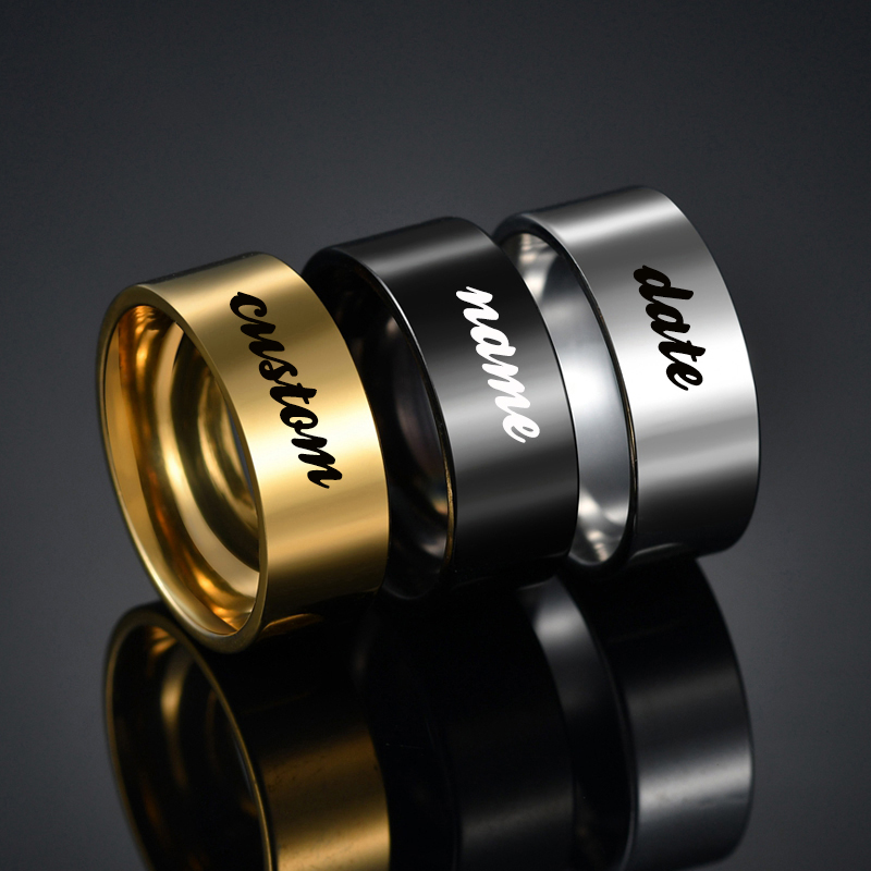 Atoztide 4/6/8mm Personalized  - Initial Ring Custom avaliação e preço