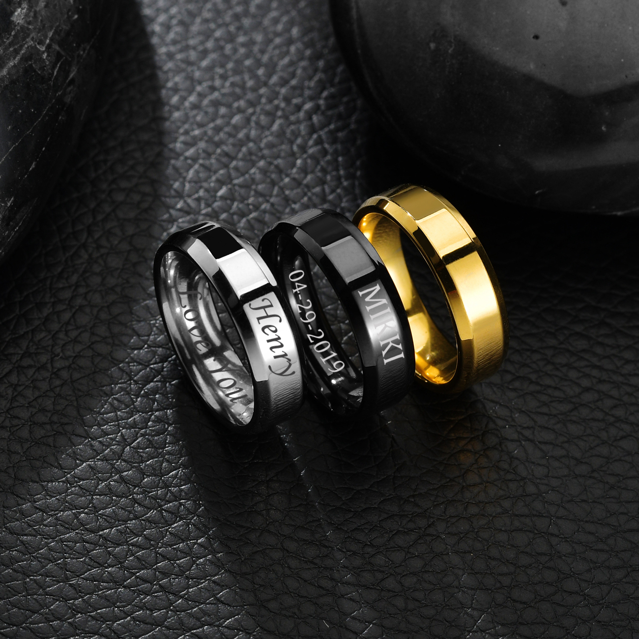 Atoztide 4/6/8mm Personalized  - Initial Ring Custom avaliação e preço
