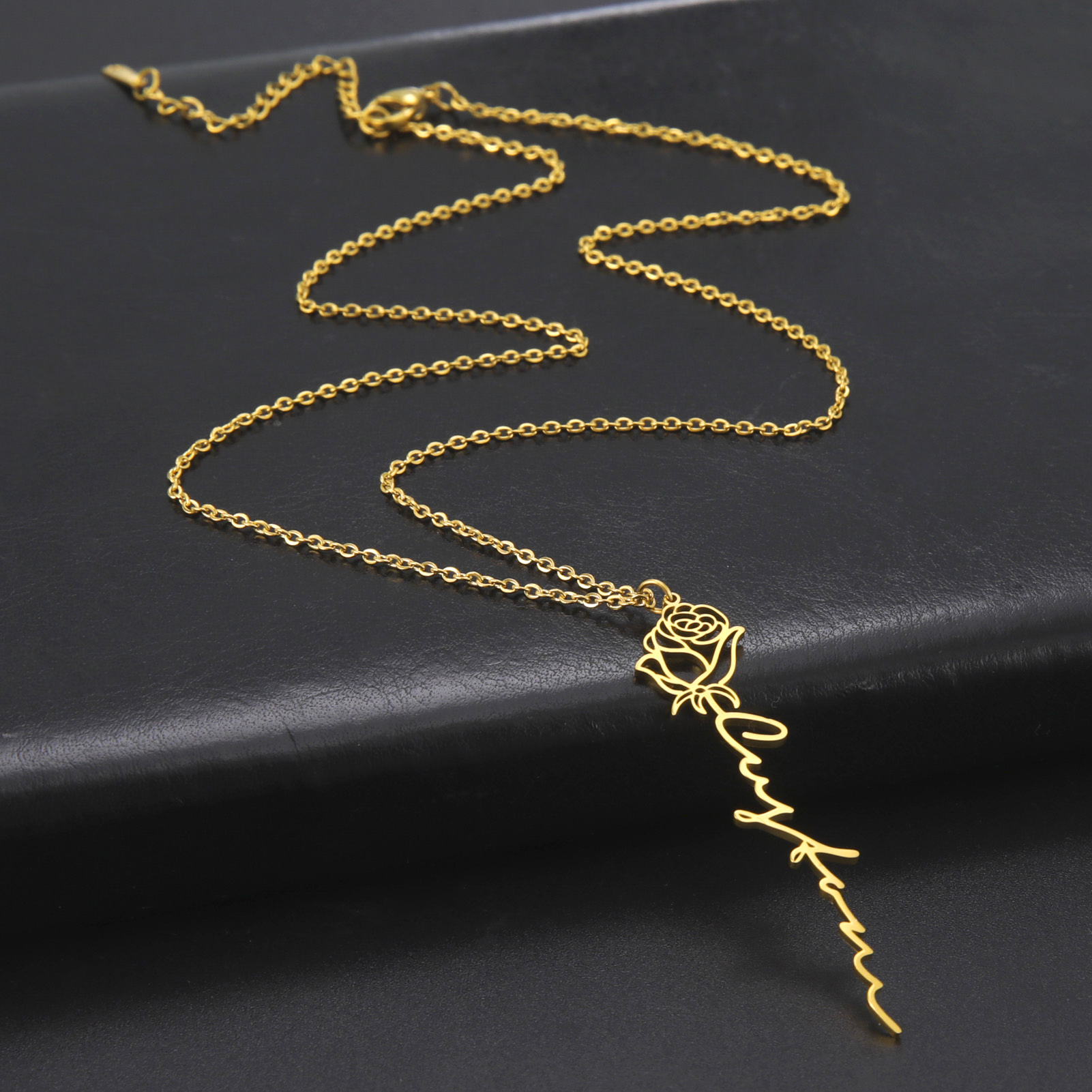 Sipuris Personalized Custom Na - Birth Flower Necklace avaliação e preço