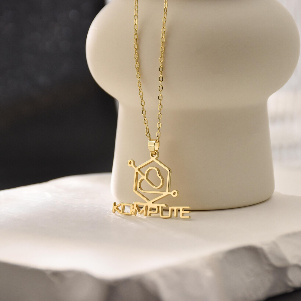 Custom Company Logo Necklace P - Name Necklace Custom avaliação e preço