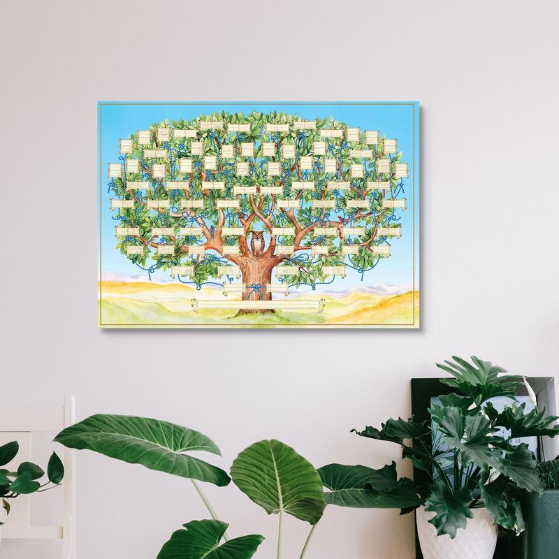 Fillable Family Tree Chart 6 G - Family Tree Print avaliação e preço