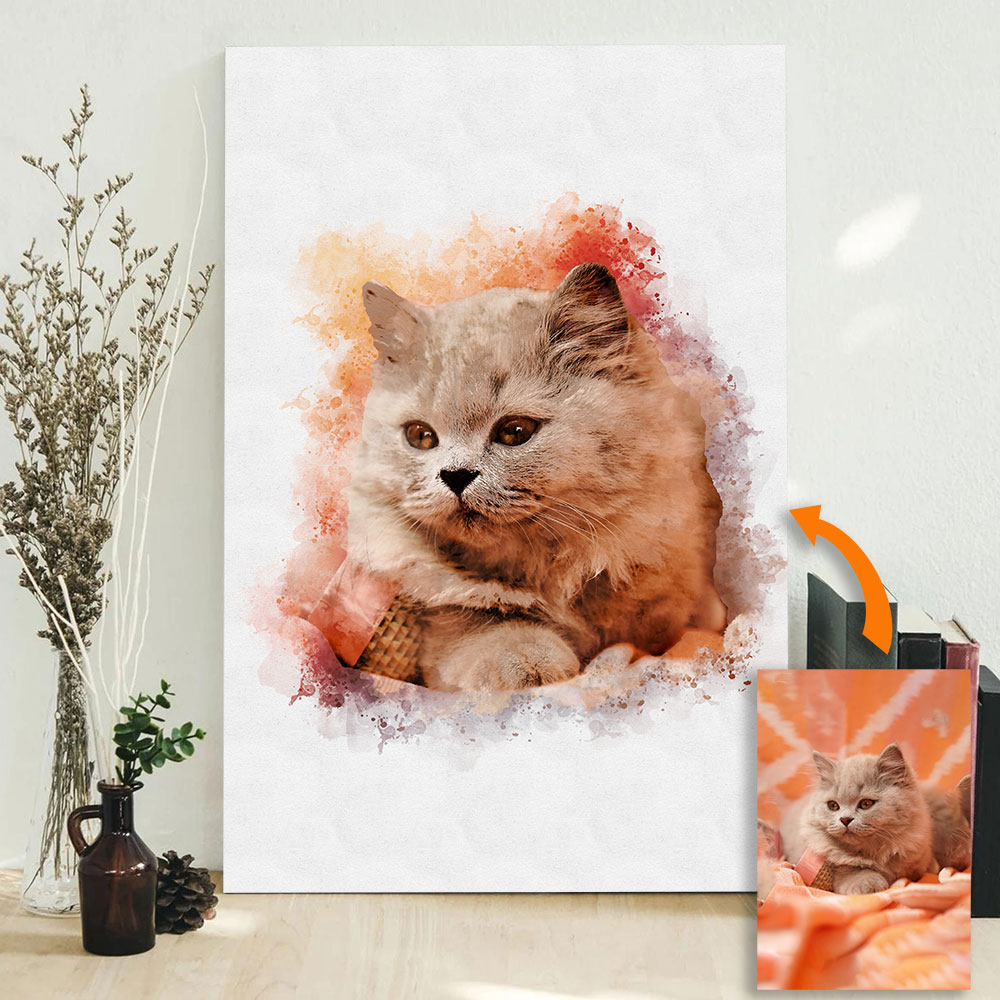 Custom Pet Portrait from Photo - Pet Portrait Custom avaliação e preço