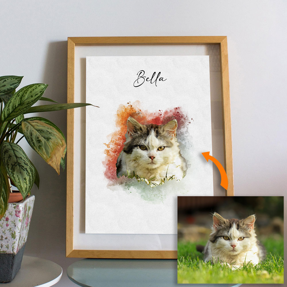Custom Pet Portrait from Photo - Pet Portrait Custom avaliação e preço