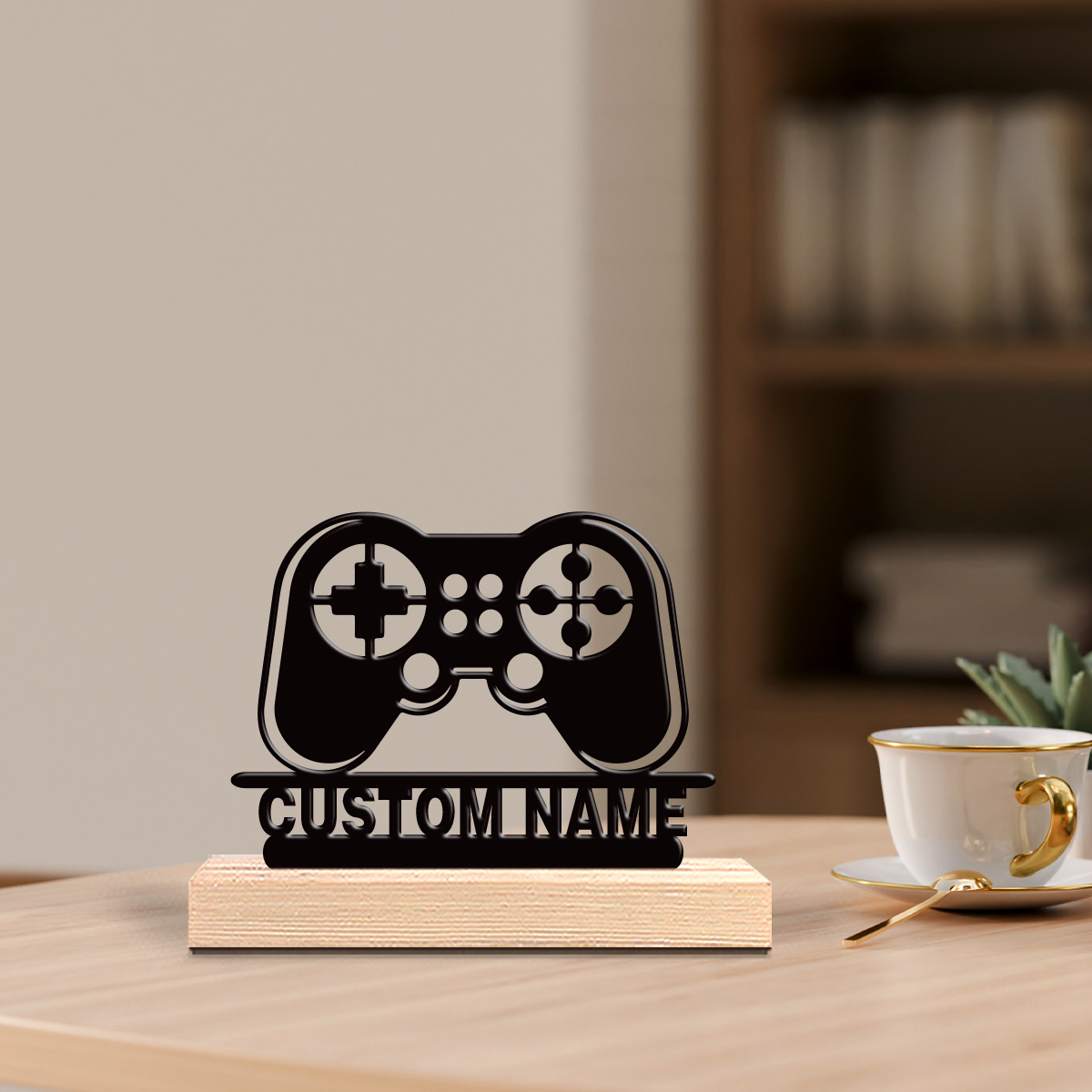 1pc Personalized Custom Game c - Engraved Wood Frame avaliação e preço