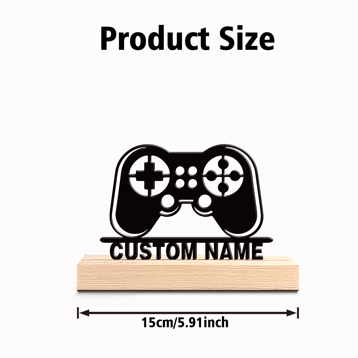 1pc Personalized Custom Game c - Engraved Wood Frame avaliação e preço