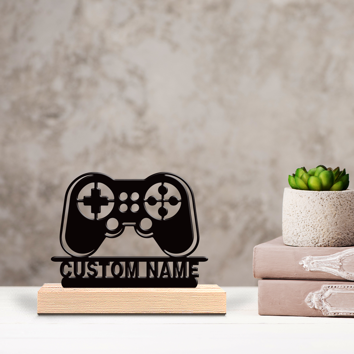 1pc Personalized Custom Game c - Engraved Wood Frame avaliação e preço