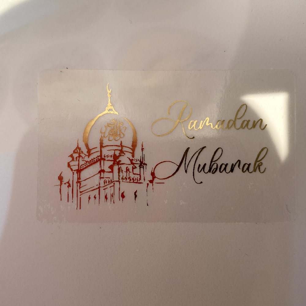 30 Ramadan Mubarak Crescent St - Personalised Candle Label avaliação e preço