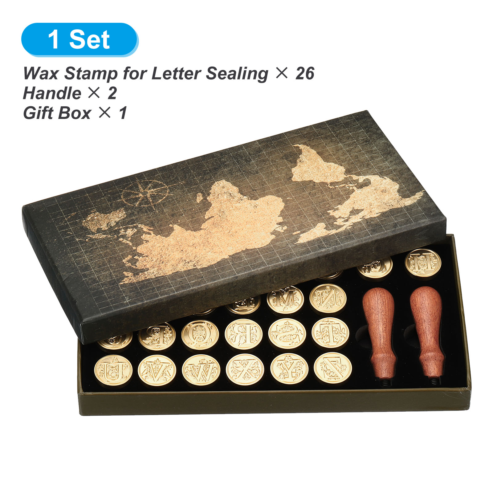 Alphabet Wax Seal Stamp Kit, 2 - Wax Seal Letter Kit avaliação e preço