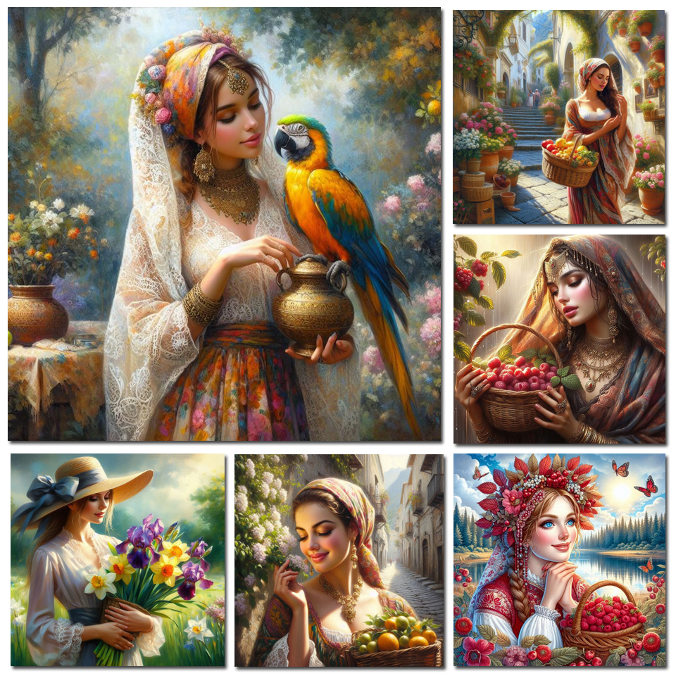 1pc frameless Diamond Painting - Photo Mosaic Print avaliação e preço