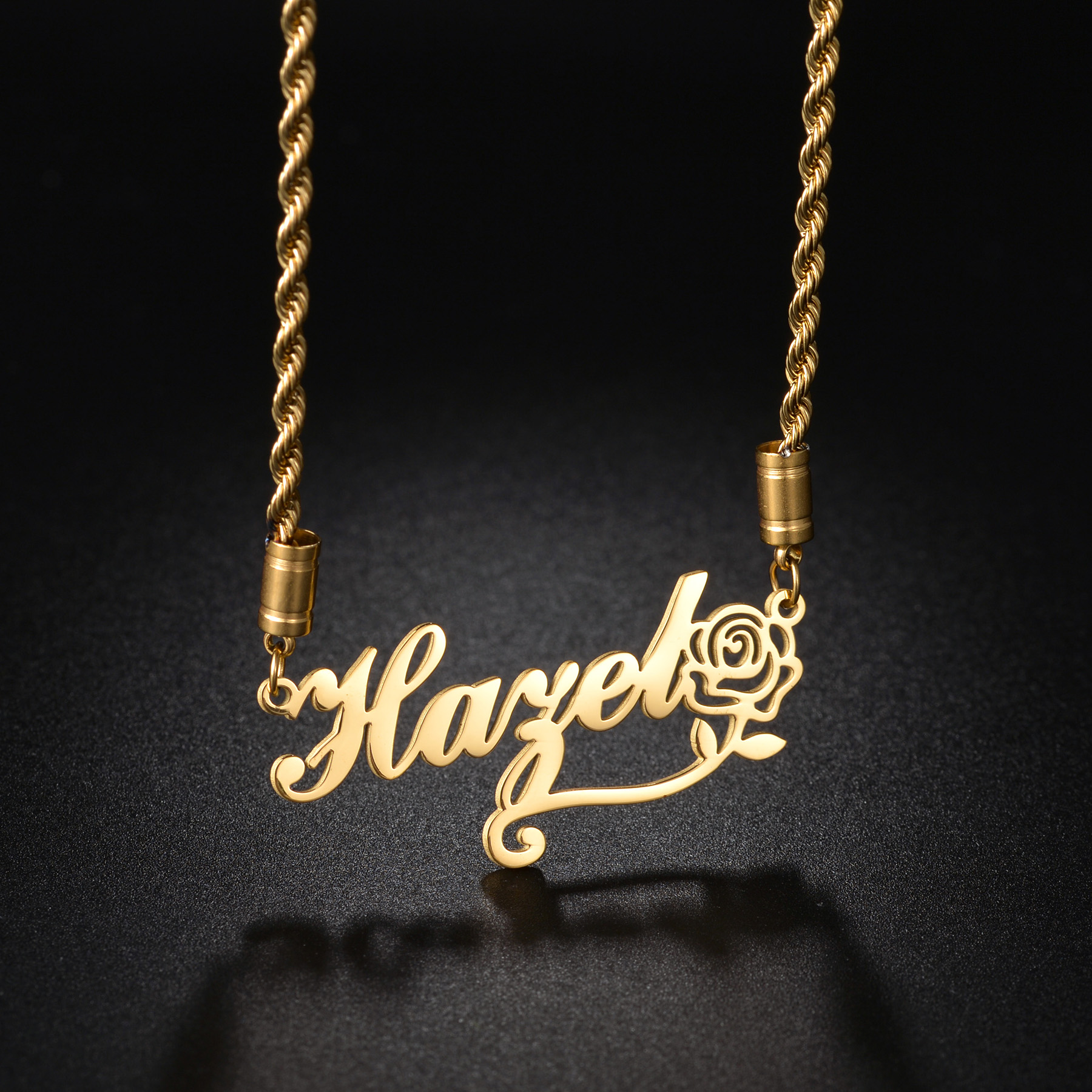 Atoztide Personalized Custom N - Birth Flower Necklace avaliação e preço