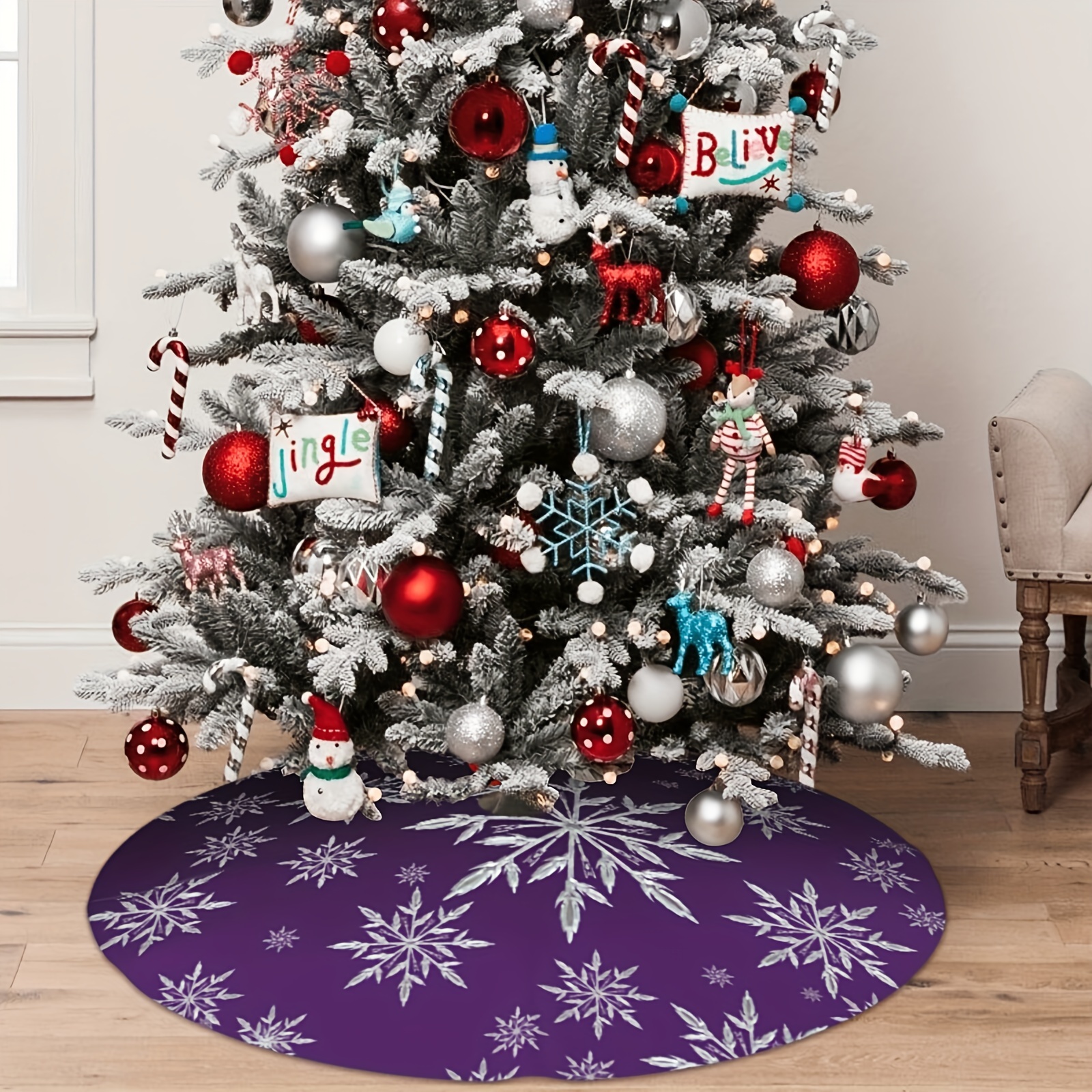 VIKAMA Deep Purple Snowflake P - Family Tree Print avaliação e preço