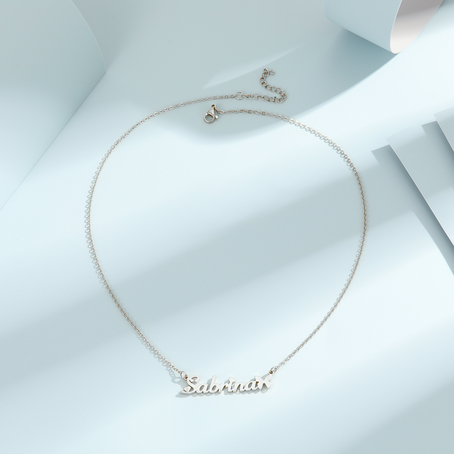 1pc Personalized Butterfly Nam - Name Necklace Custom avaliação e preço