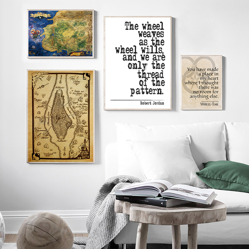 The Wheel of Time Map Poster P - Custom Star Map avaliação e preço
