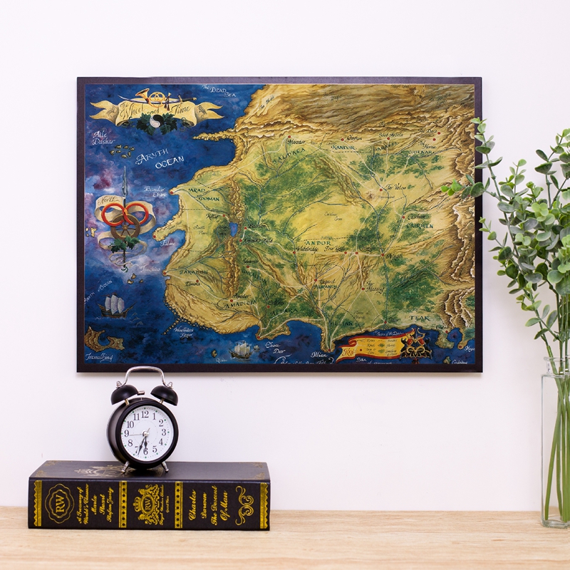The Wheel of Time Map Poster P - Custom Star Map avaliação e preço