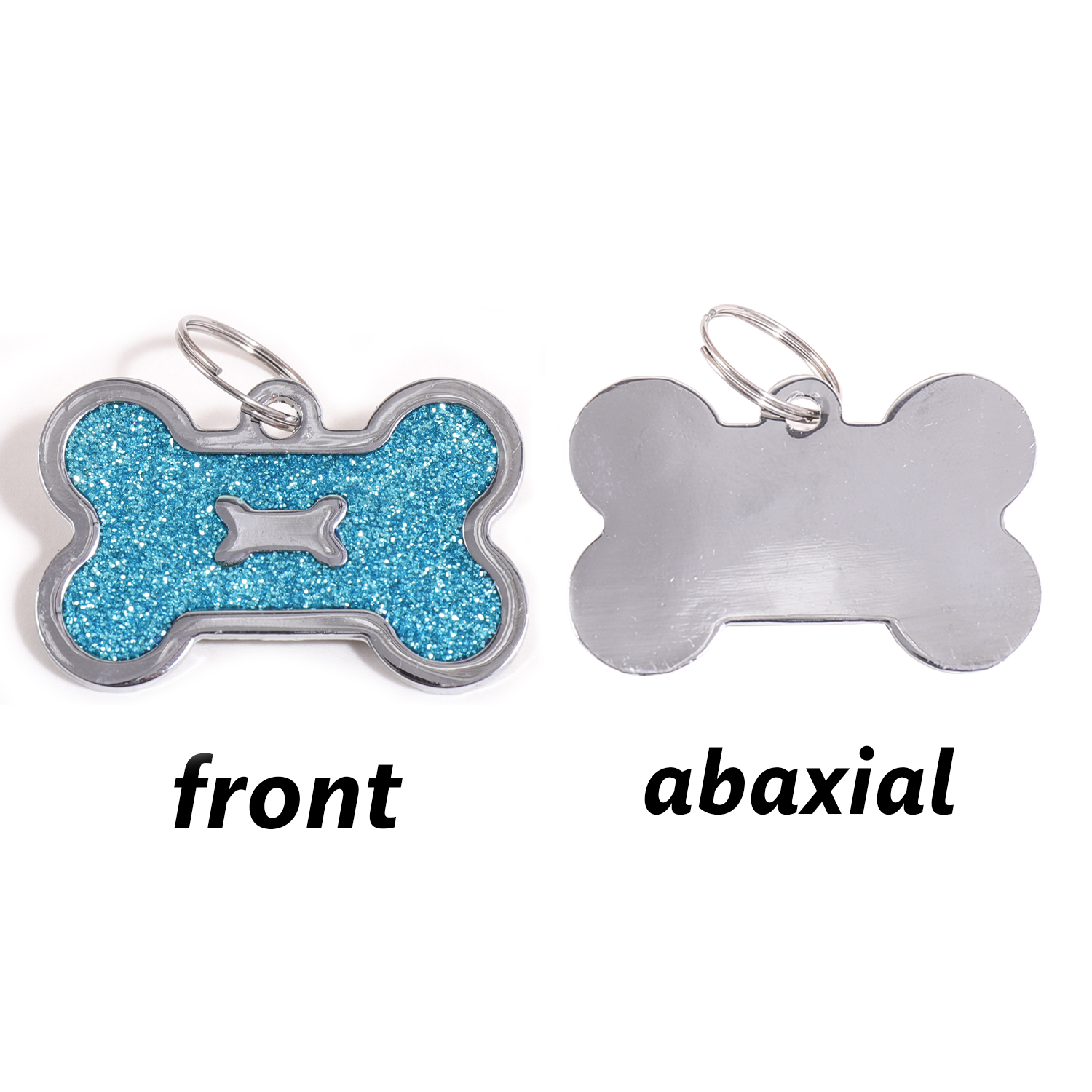 Glitter Custom Text Dog Tags C - Pet Portrait Custom avaliação e preço