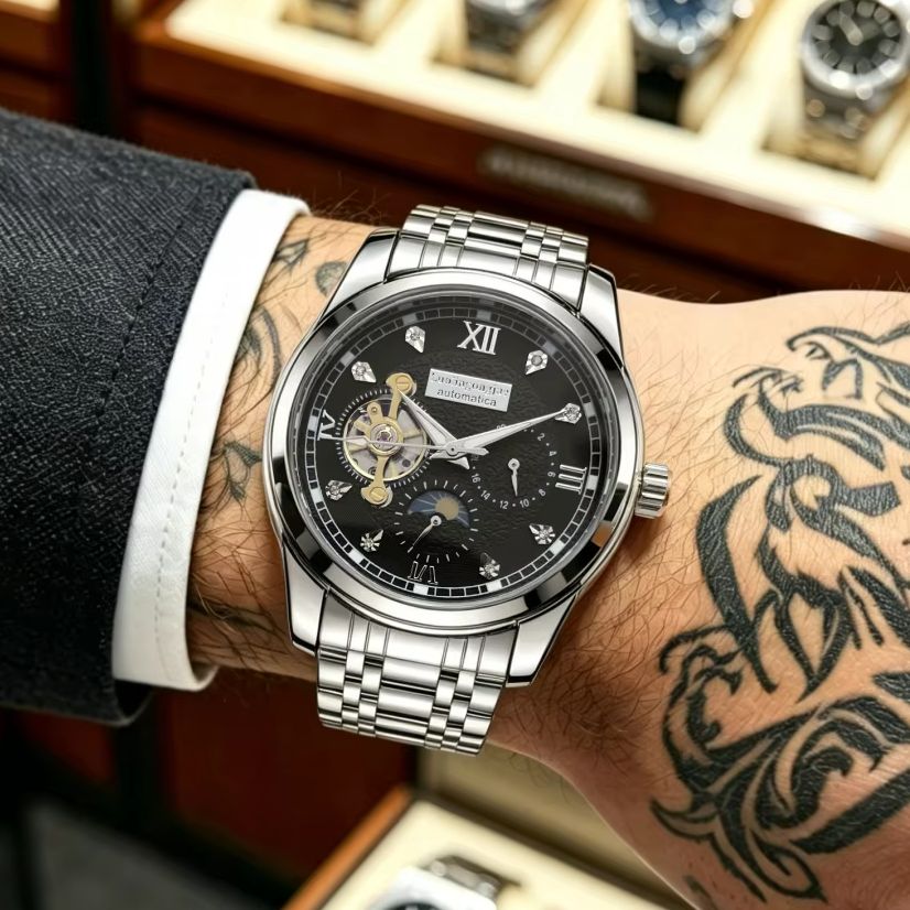 High-End Luxury Men's Automati - Custom Night Sky avaliação e preço