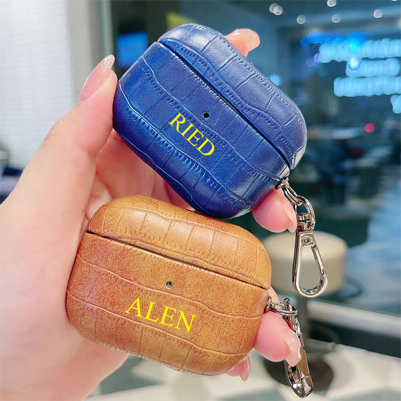 Custom Name Crocodile Leather  - Monogram Keychain Leather avaliação e preço