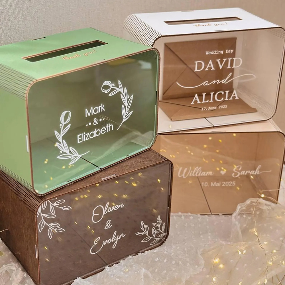 Custom Name Decals for Wedding - Personalized Name Box avaliação e preço