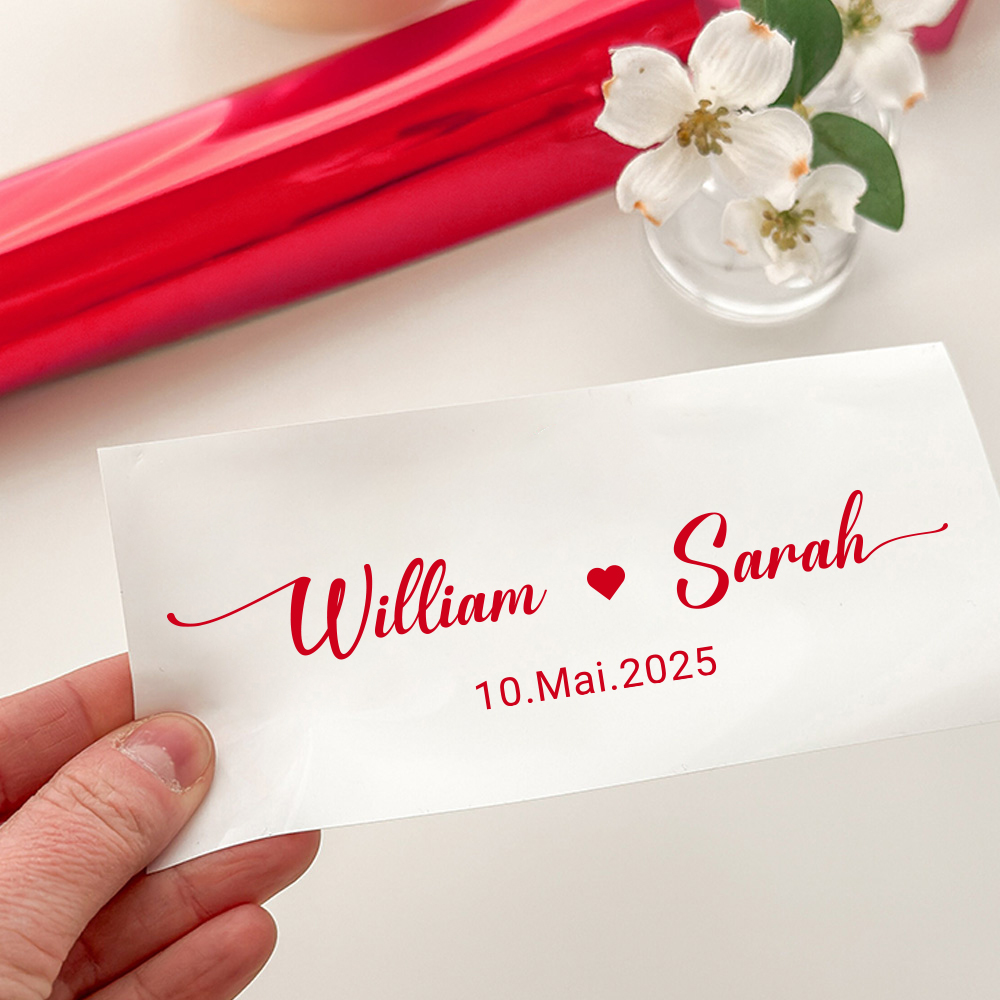 Custom Name Decals for Wedding - Personalized Name Box avaliação e preço