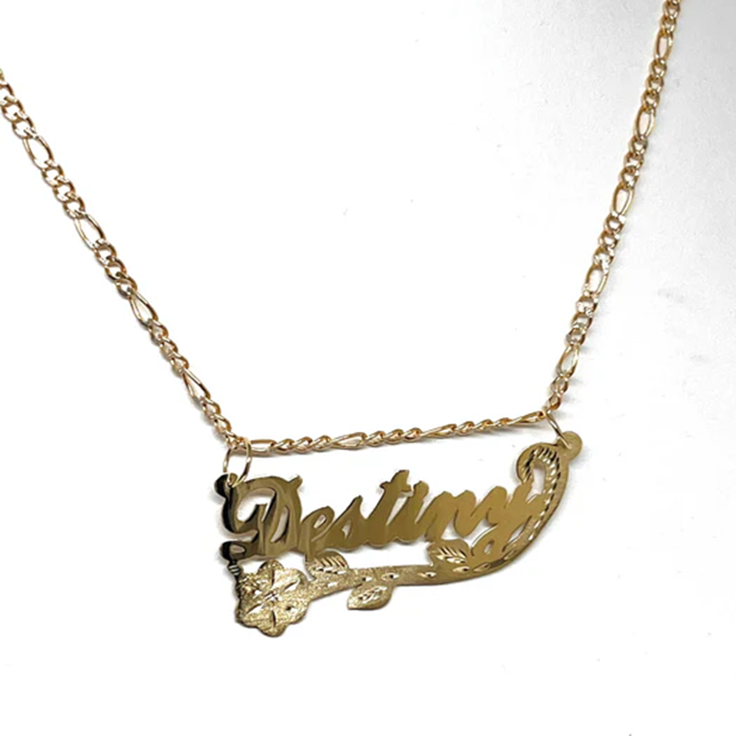 Custom Name Jewelry Retro Styl - Birth Flower Necklace avaliação e preço