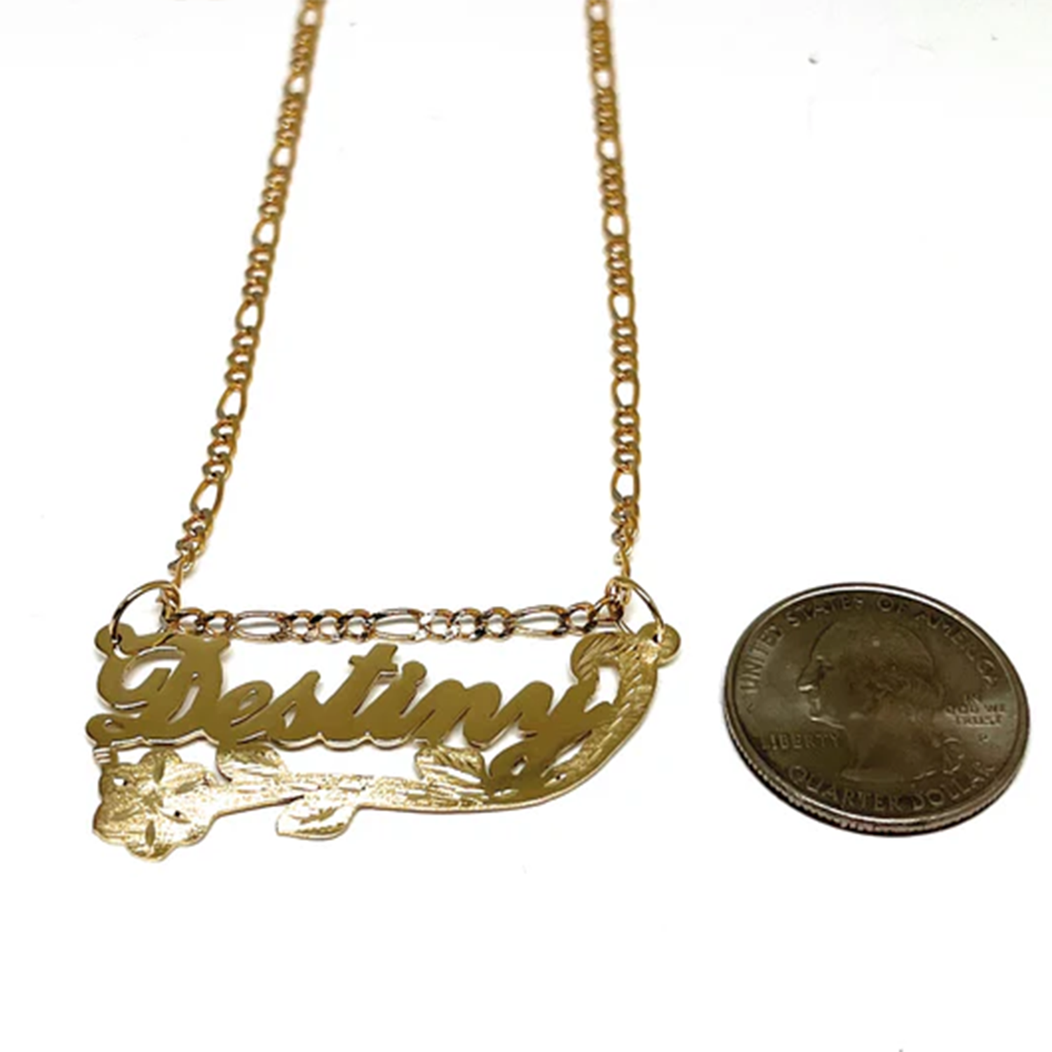 Custom Name Jewelry Retro Styl - Birth Flower Necklace avaliação e preço