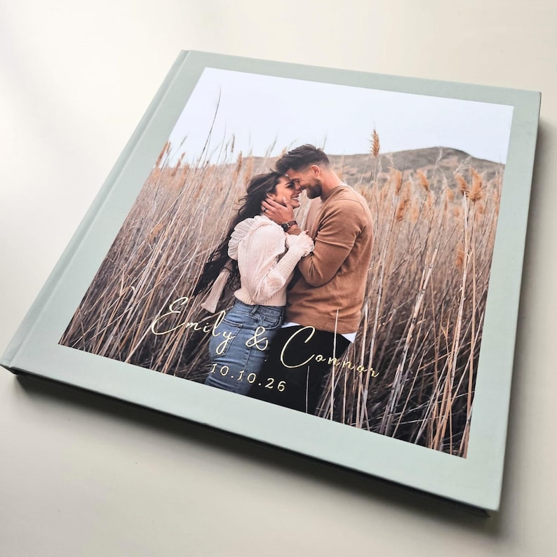 Custom Wedding Guest Book with - Custom Photo Book avaliação e preço