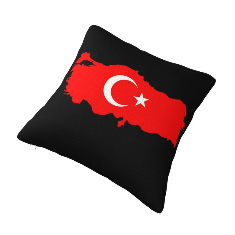 Custom Turkey Flag Map Pillow  - Custom Star Map avaliação e preço
