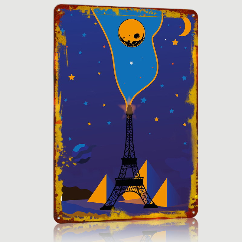 Eiffel Tower Night Sky Poster  - Custom Night Sky avaliação e preço