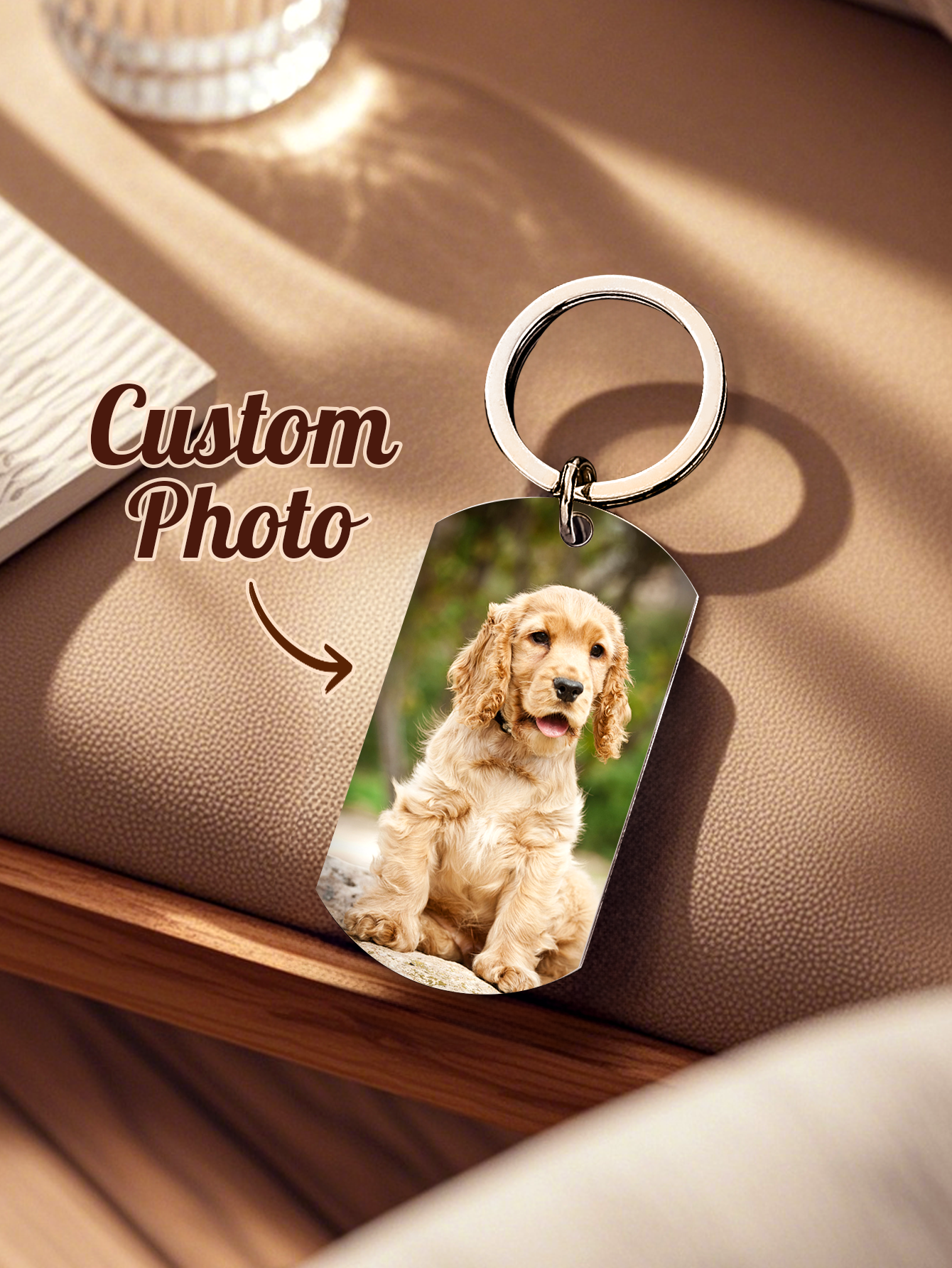 Personalized Pet Photo Keychai - Pet Portrait Custom avaliação e preço